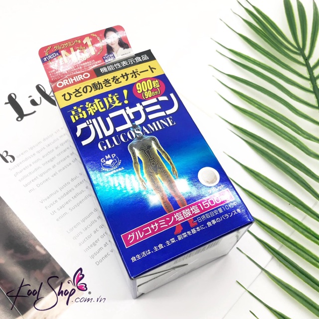 🌿 Vỏ hộp đựng - Viên uống hỗ trợ xương khớp Orihiro Glucosamine 900v 🌿