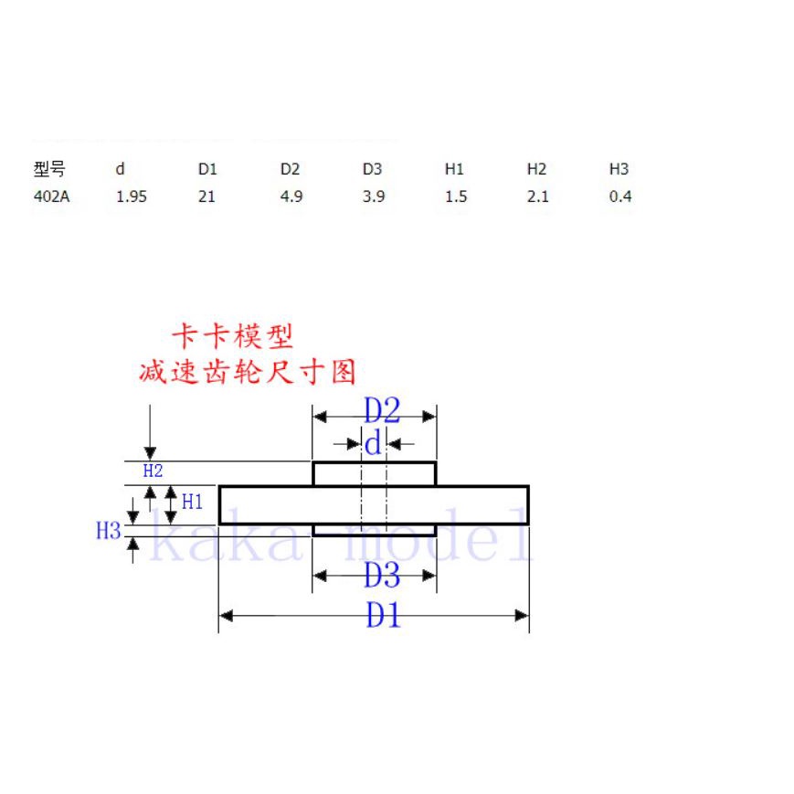 Bánh răng đơn 40 răng lỗ trục 2mm chế tạo đồ chơi