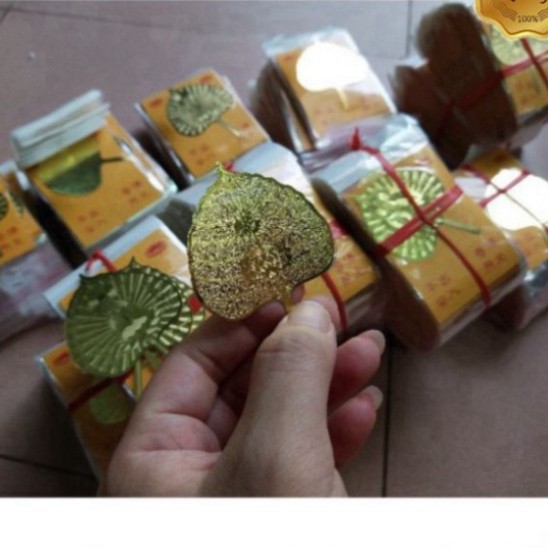 Lá bồ đề mạ vàng hình phật trừ tà⚜️đồ phong thủy may mắn,bình an.. | BigBuy360 - bigbuy360.vn