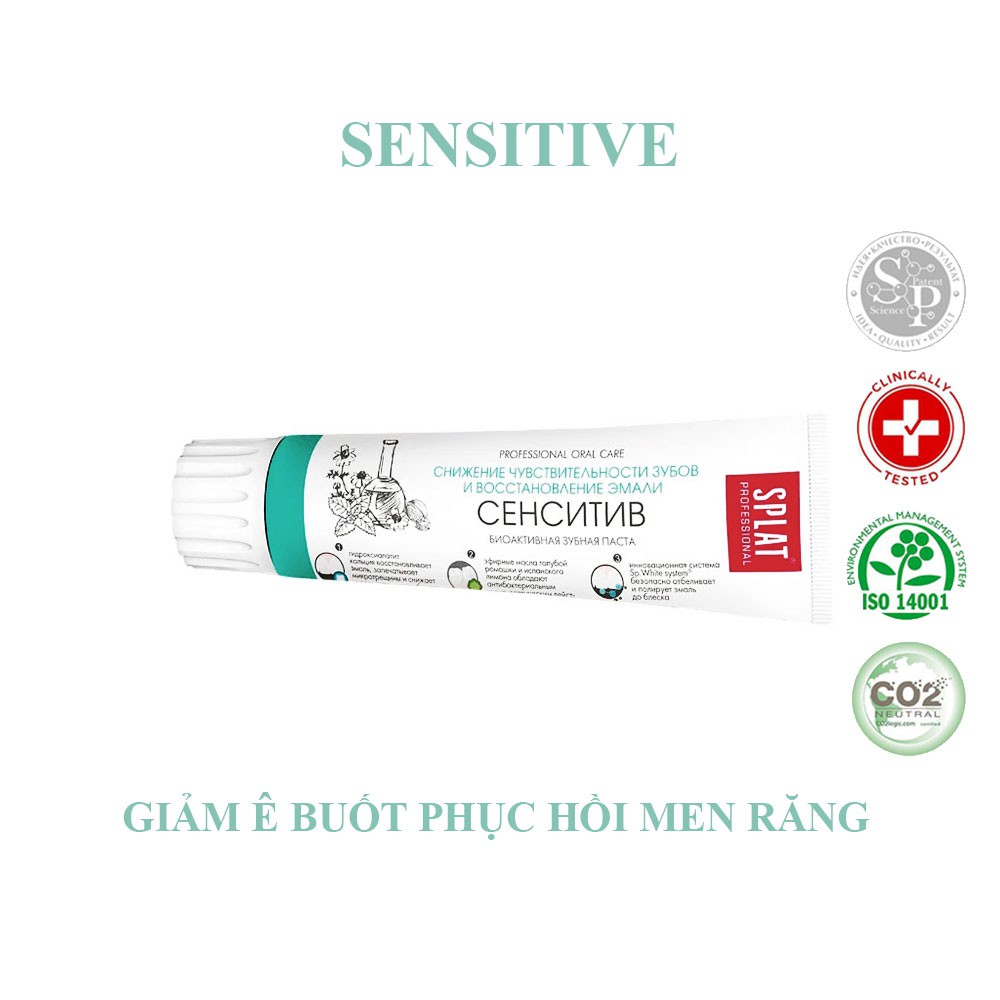 Kem Đánh Răng Chống Ê Buốt Splat Sensitive Professional Series (100ml) - Chính hãng 100%