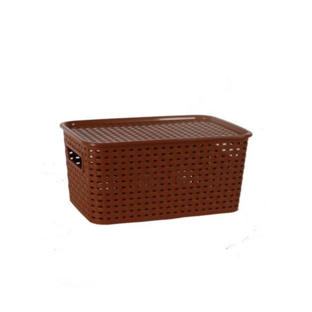 [HANG HOT] Giỏ đựng đồ có nắp đậy hàn quốc (nhiều kích thước) màu sắc random