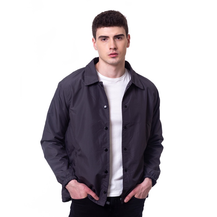 (RESTOCK) Áo Khoác BOMBER JEANS Có Mũ Trùm Chống Gió Màu Xám Size XL Cho Nam