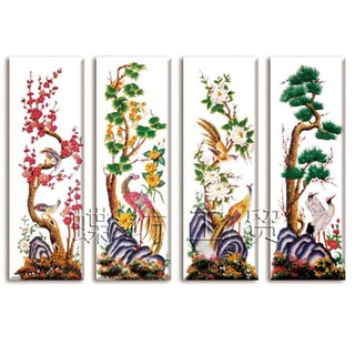 Tranh thêu tứ quý 222496