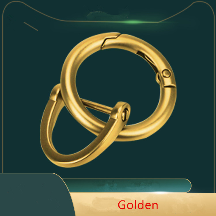 Móc Khóa Kim Loại Hình Chữ D Phong Cách Cổ Điển