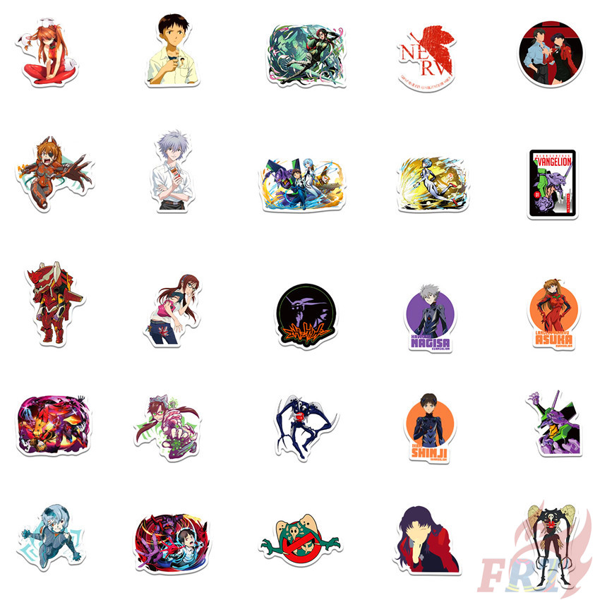 ❉ NEON GENESIS EVANGELION - Series 03 Anime EVA Ayanami Rei Stickers ❉ 50Pcs/Set Waterproof DIY Fashion Decals Doodle Stickers