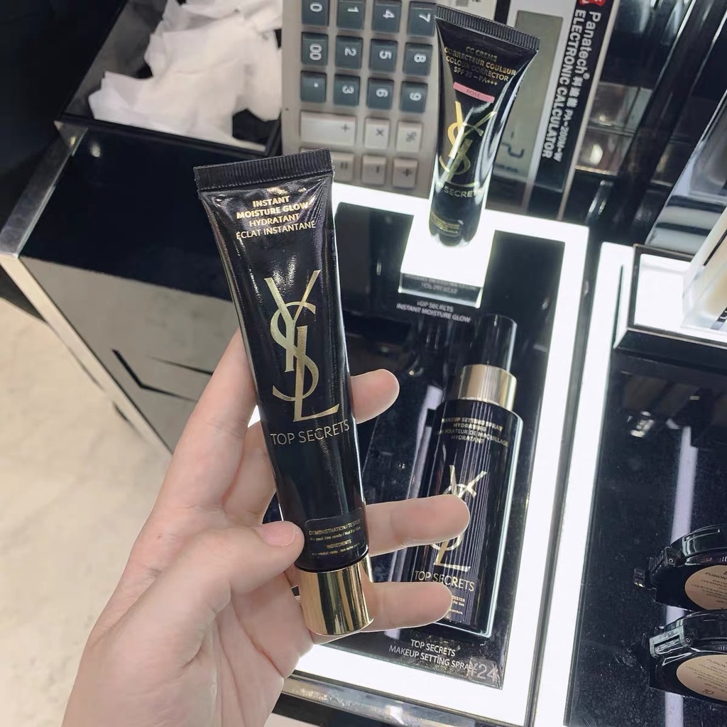 YSL Kem lót trang điểm 40ml bằng lụa satin màu đen làm sáng lỗ chân lông | BigBuy360 - bigbuy360.vn