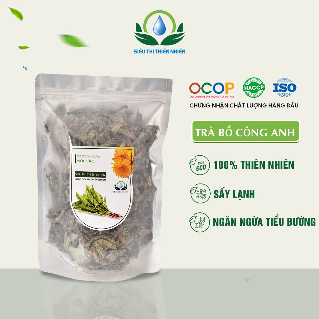 Trà Bồ Công Anh Sấy Khô SIÊU THỊ THIÊN NHIÊN, Giúp Thanh Lọc Gan, Lợi Sữa 500g