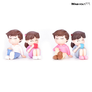 Set 2 Mô Hình Cặp Đôi Dễ Thương Dùng Trang Trí