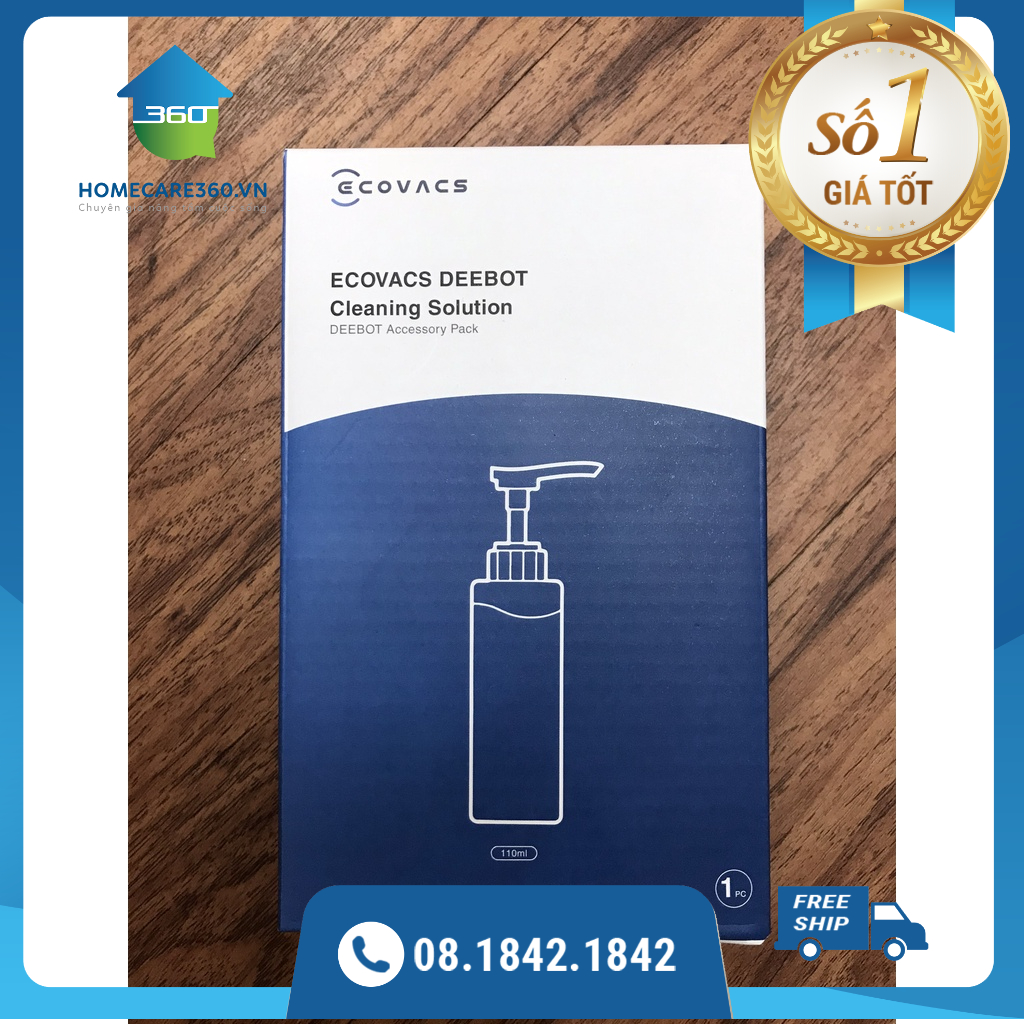 Nước lau sàn chuyên dụng chính hãng 110ml - Ecovacs Deebot T8, T9, T10, X1 Omni, X1 Turbo, N9 plus, W10