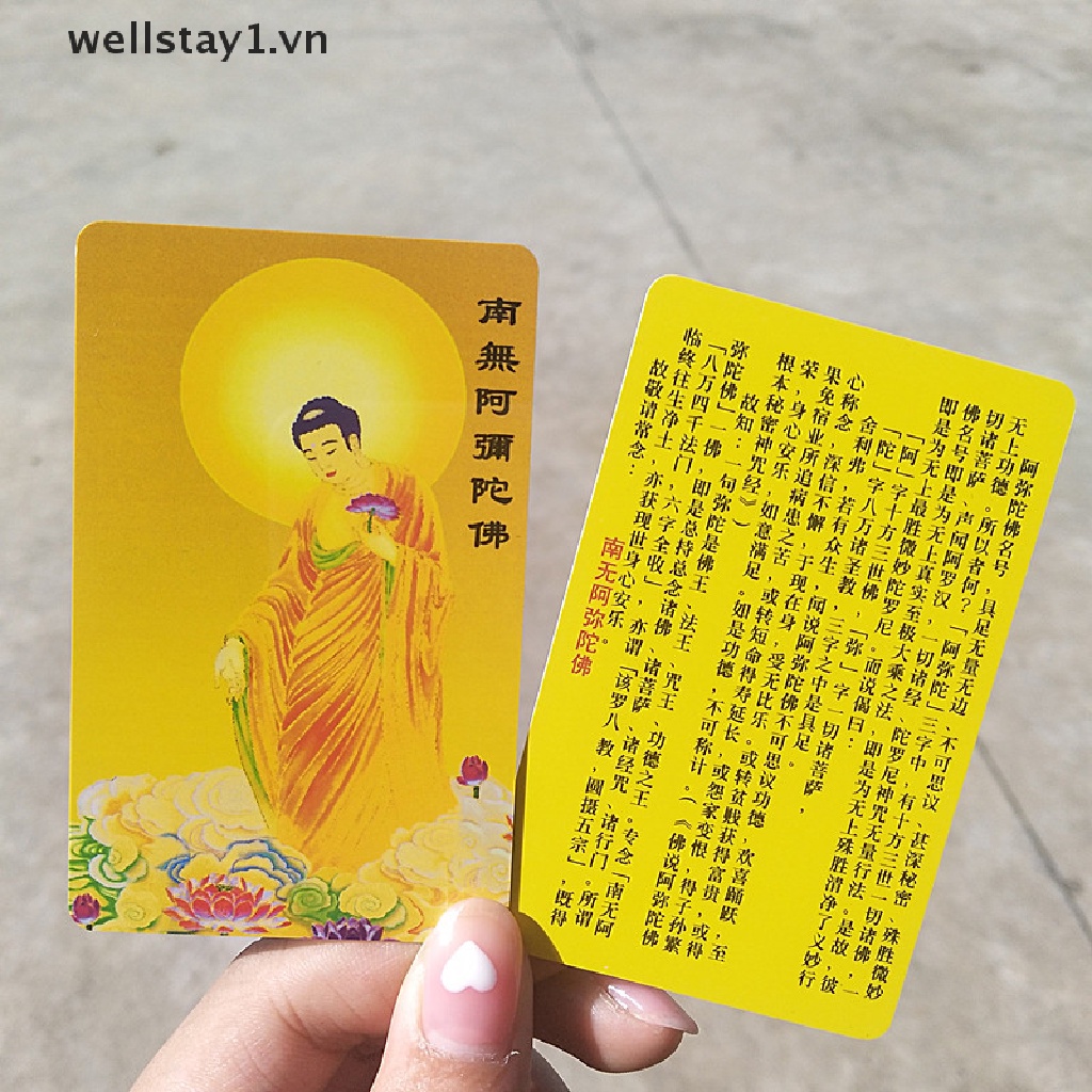 Bùa Hộ Mệnh Phật Giáo Jieyinfo, Nanwu Amitabha, Thẻ PVC