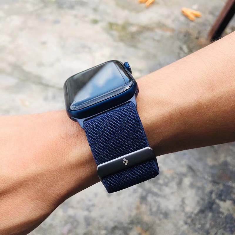 Dây Đeo Nylon Cho Đồng Hồ Thông Minh Apple iWatch Series 3 5 se 6 7 44mm 40mm 42mm 38mm 41mm 45mm