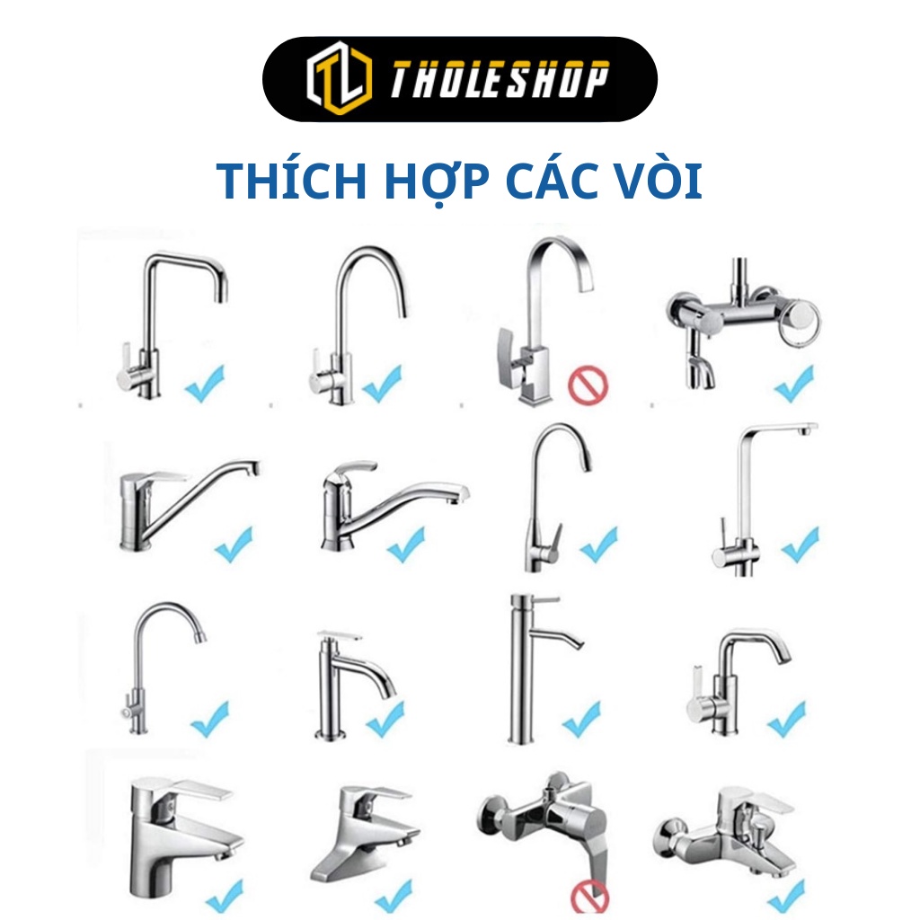 Đầu Nối Vòi Nước Tăng Áp - Đầu Nối Vòi Thông Minh Xoay 720 Độ Lắp Bồn Rửa Chén 1069