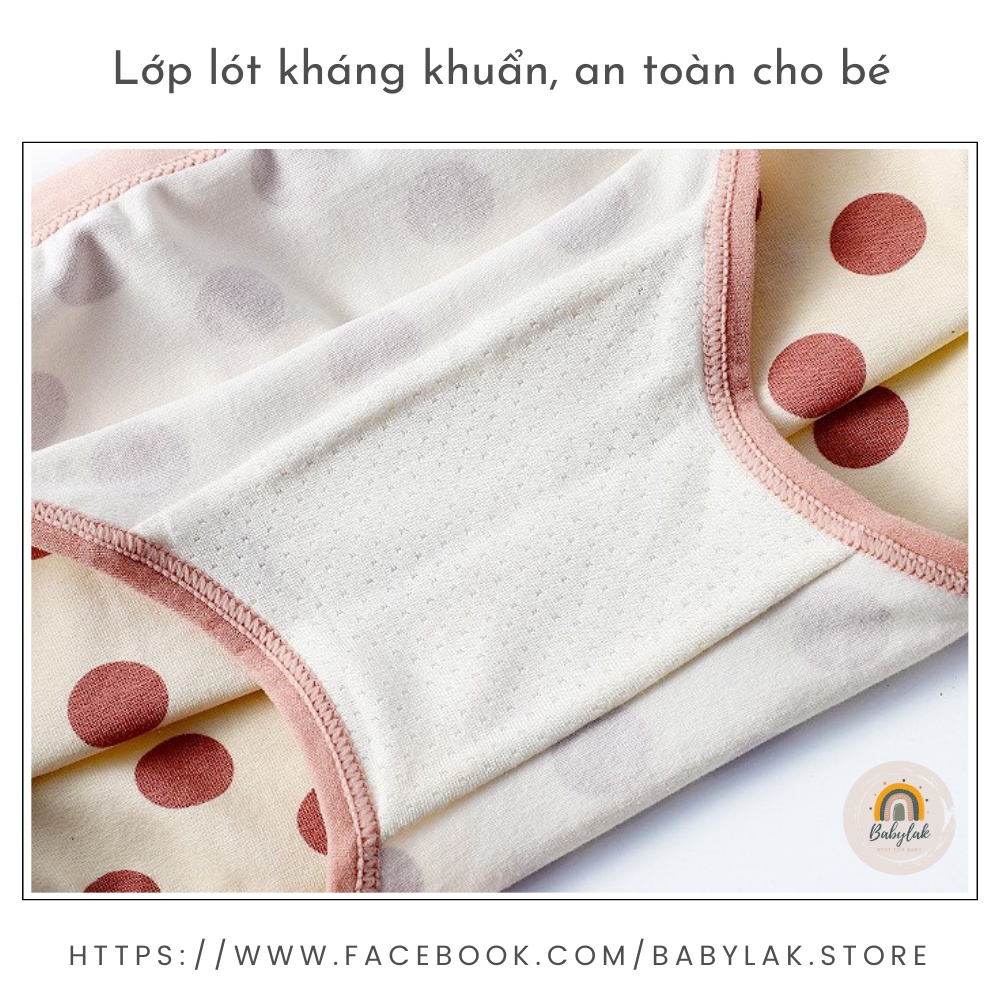 Quần chip bé gái set 3 quần lót trẻ em cao cấp - Mẫu 1