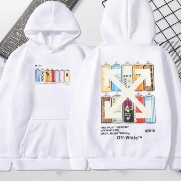 SALE- Áo hoodie nam nữ off white có bigsize đến hơn 100kg vải nỉ bông dày - áo chất
