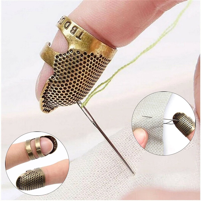 Hộp Gỗ Đựng Dụng Cụ May Vá Bảo Vệ Ngón Tay
