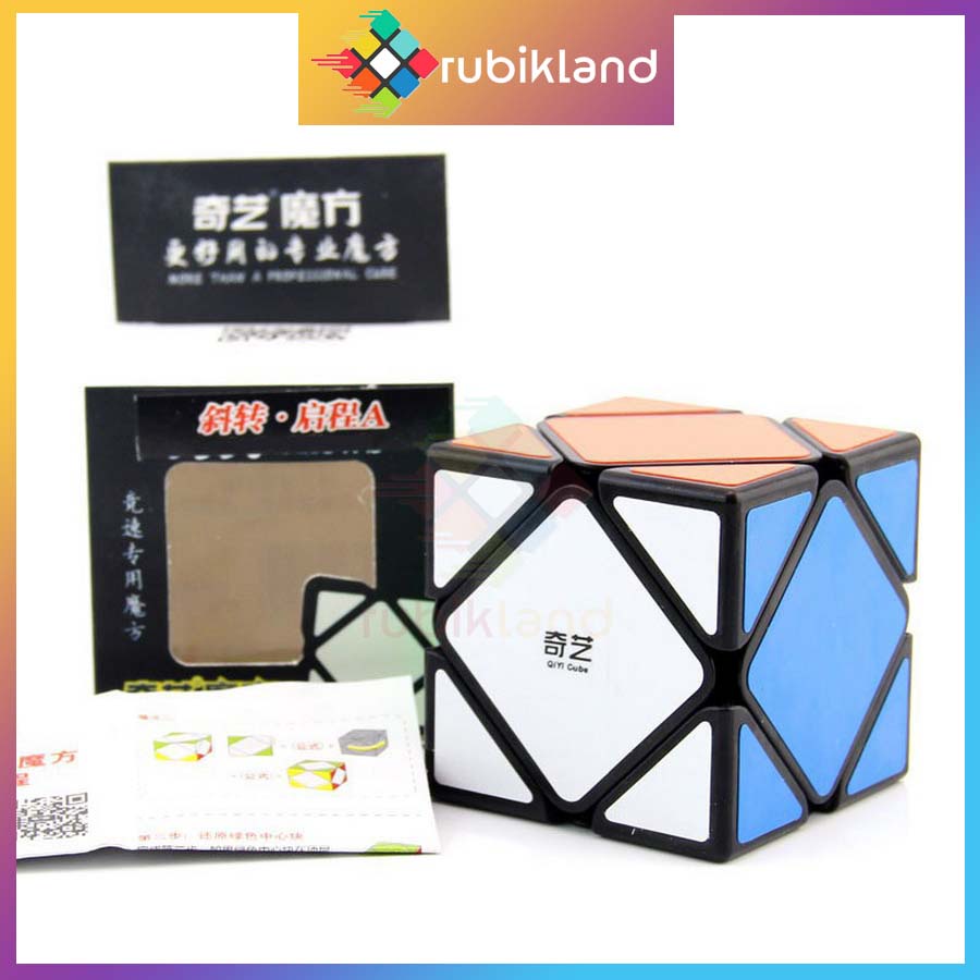 Rubik Skewb QiYi Viền Đen Rubic Biến Thể Đồ Chơi Trí Tuệ Trẻ Em