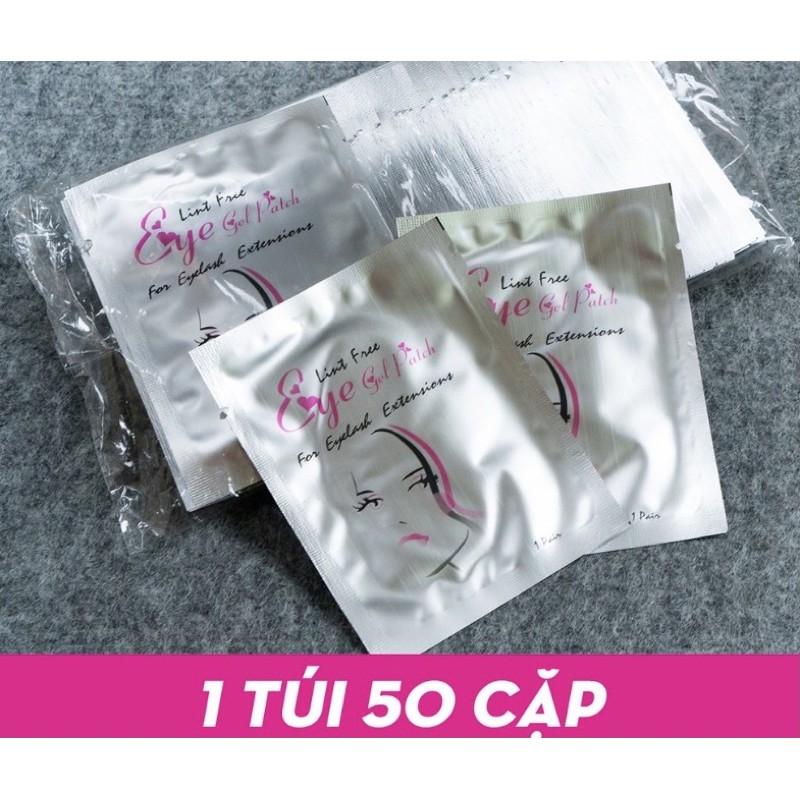 gell pad dán mi túi 50 miếng. dụng cụ nối mi mr Tuấn.