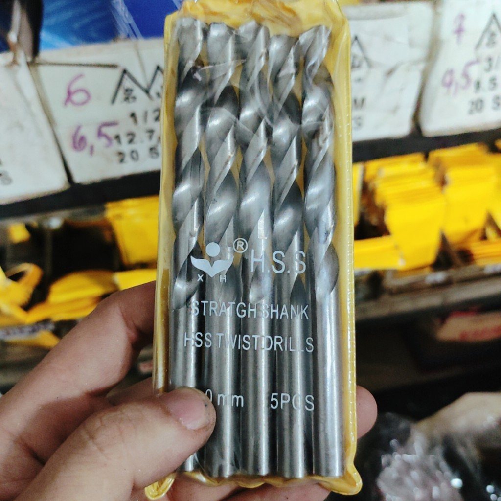 10Mũi khoan gỗ 7mm, dùng khoan gỗ, khoan tôn, lắp máy khoan cầm tay phổ thông (SS3633)