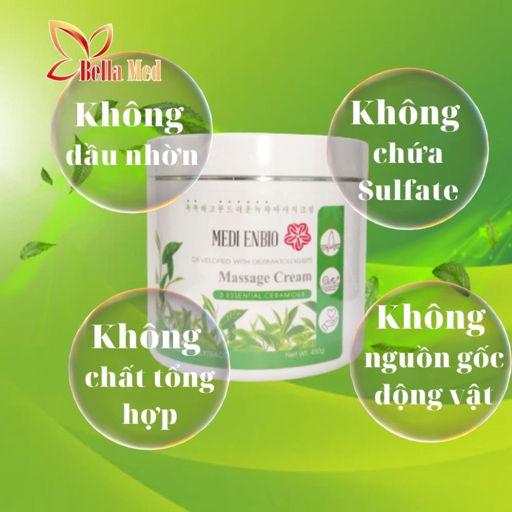 kem massage mặt Medi Enbio trà xanh 450gram - Hàn Quốc