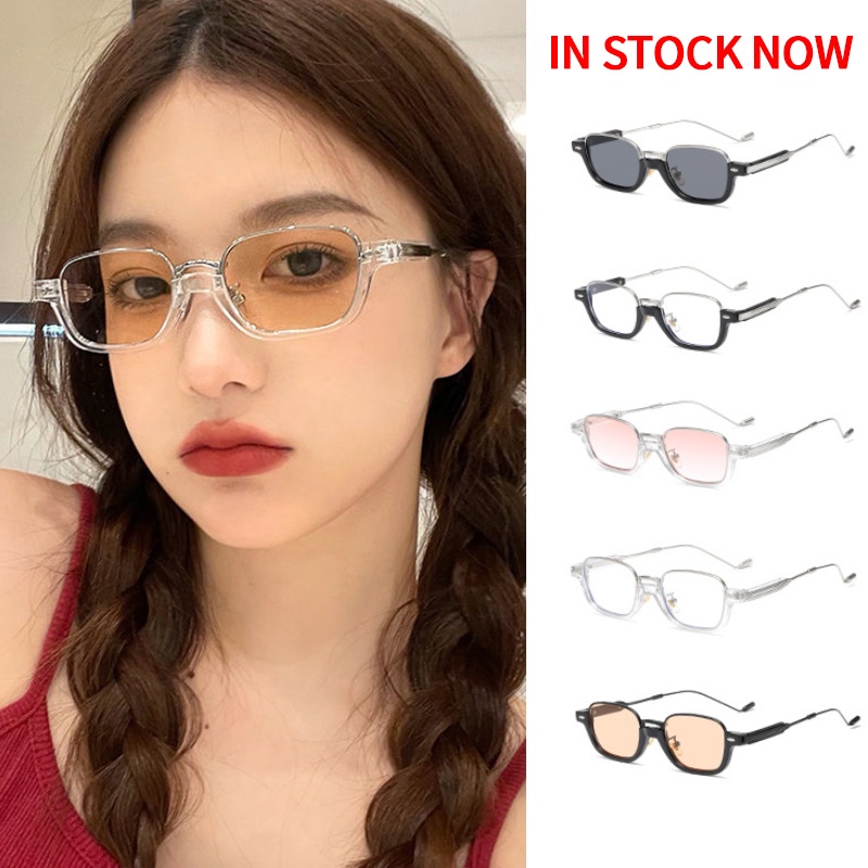 Kính mát gọng kim loại oval chống tia UV400 phong cách Hàn Quốc thời trang dành cho cả nam và nữ