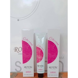 Kem nhuộm tóc vitamin Royal Salon 61 màu tặng kèm oxy trợ nhuộm + bao tay