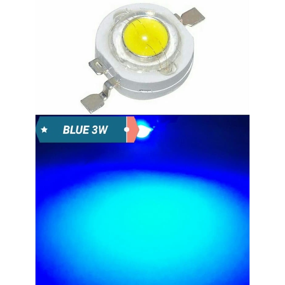 Đèn Led Hpl Blue 3w Blue 3 Watt Siêu Sáng 460nm 3.6v 700ma