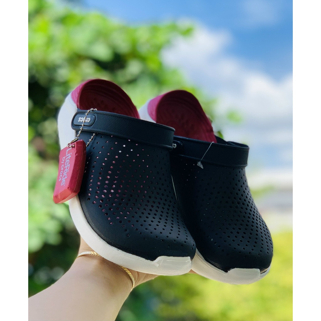 Dép Sục Cross Literide Nam Nữ -Dép Quai ngang bít đầu chống hôi chân, cá tính siêu nhẹ siêu bền đi nắng đi mưa thoải mái