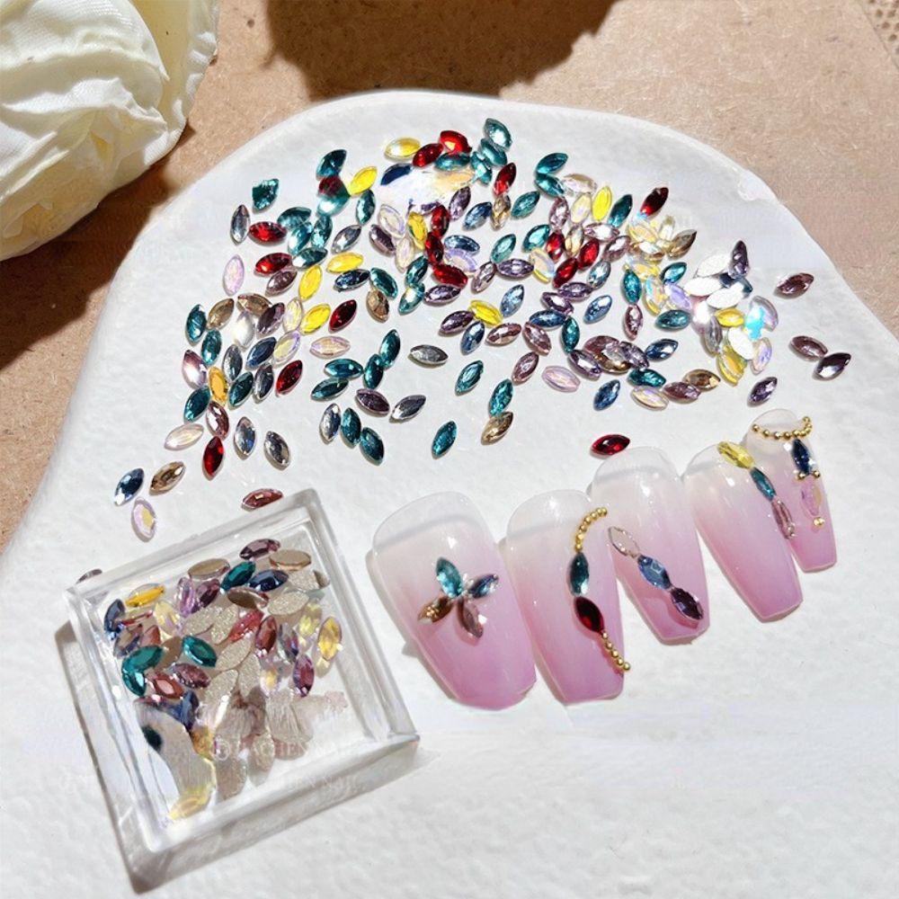AROMA Phụ Kiện Đính Đá Lấp Lánh Trang Trí Móng Nghệ Thuật DIY