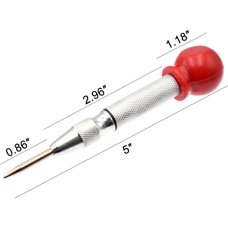 7 Pcs 1/4 Inch Metric Thread Tap with Automatic Center Punch