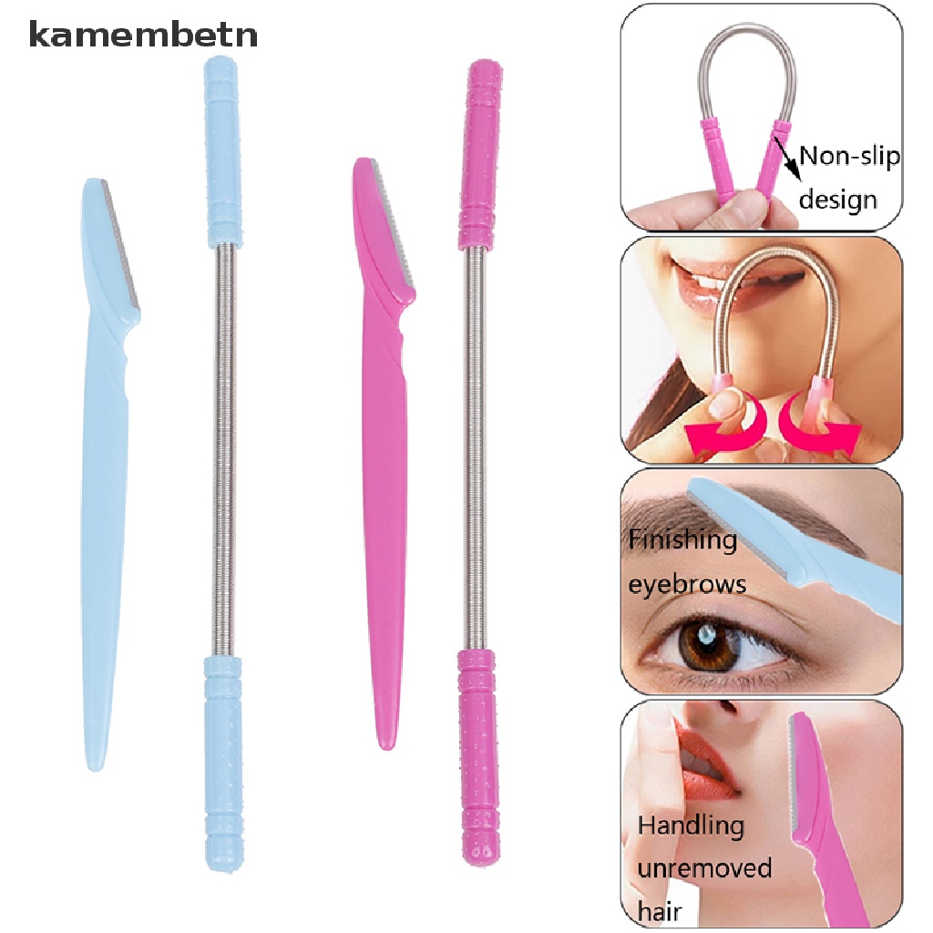 [kamembetn] 1Set Facial Hair Remover Spring Face Hair Micro Remover Removal Stick Epilator [kamembetn]