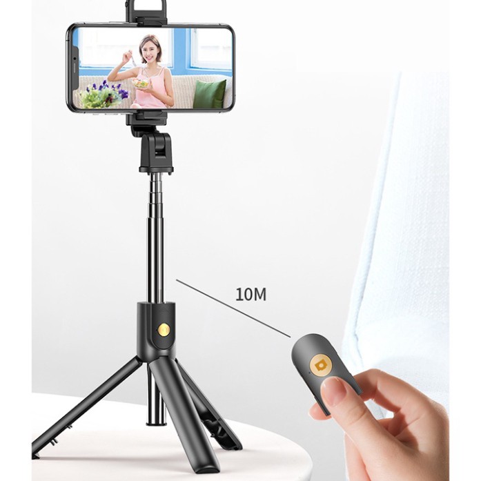 Gậy Chụp Ảnh K07- Tích hợp nút bấm Bluetooth-có thể chỉnh 3 Chân Đa Năng – Tripod K07 – Chụp Hình Selfie