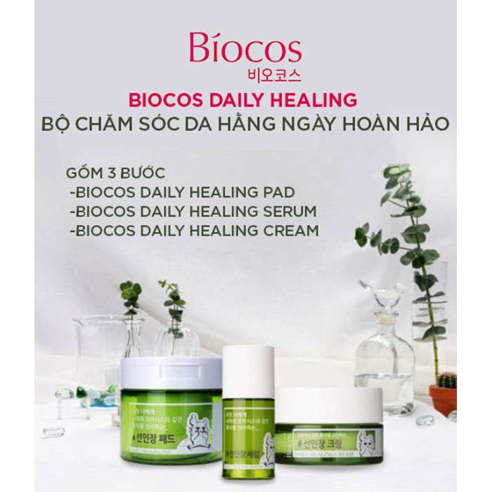 Kem dưỡng ẩm làm sáng da ngăn ngừa lão hoá Coreana Biocos Daily Healing Cream 50ml