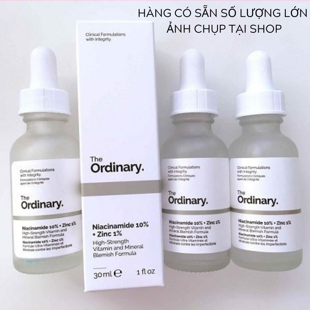 Serum trắng da THE ORDINARY ngăn ngừa mụn thâm mụn sáng sa NIACINAMIDE 10% + ZINC 1% (30ml) | BigBuy360 - bigbuy360.vn