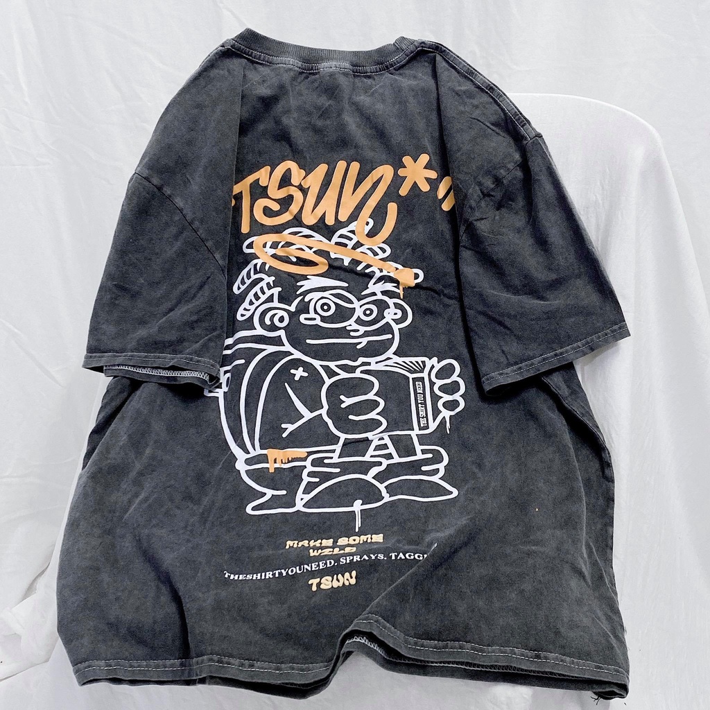 Áo Thun Tay Lỡ Loang Tsun Unisex