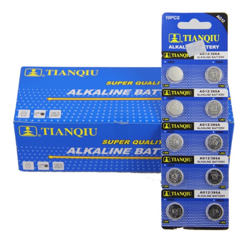 Vỉ 10 Viên Pin AG1, AG3, AG10, AG13, LR44, A76, SR44W, GP76A, 357, 364 389, LR1130, TinanQiu