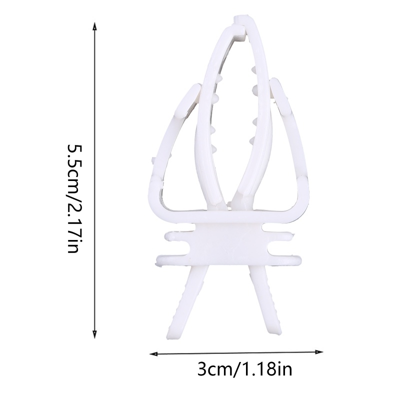 Set 3 Kẹp Giữ Trái Cây / Rau Củ Quả Bằng Nhựa Tiện Dụng Cho Vẹt
