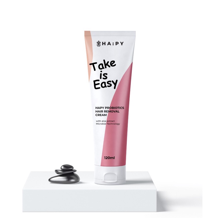 Kem tẩy lông công nghệ vi sinh HAPY PROBIOTICS HAIR REMOVAL CREAM 120ml bibi90