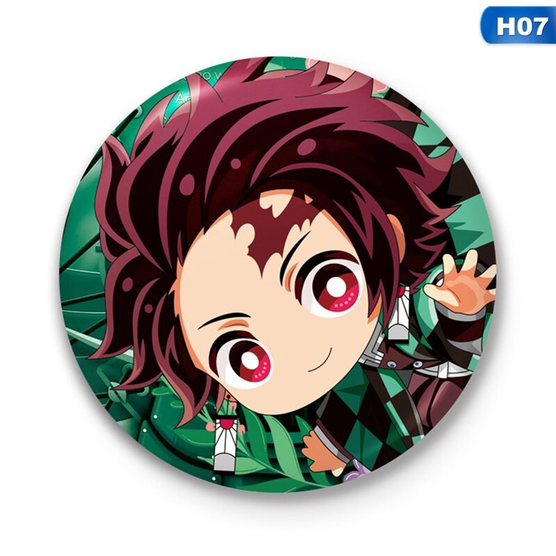 Huy hiệu anime Kimetsu No Yaiba (mẫu chibi dễ thương)