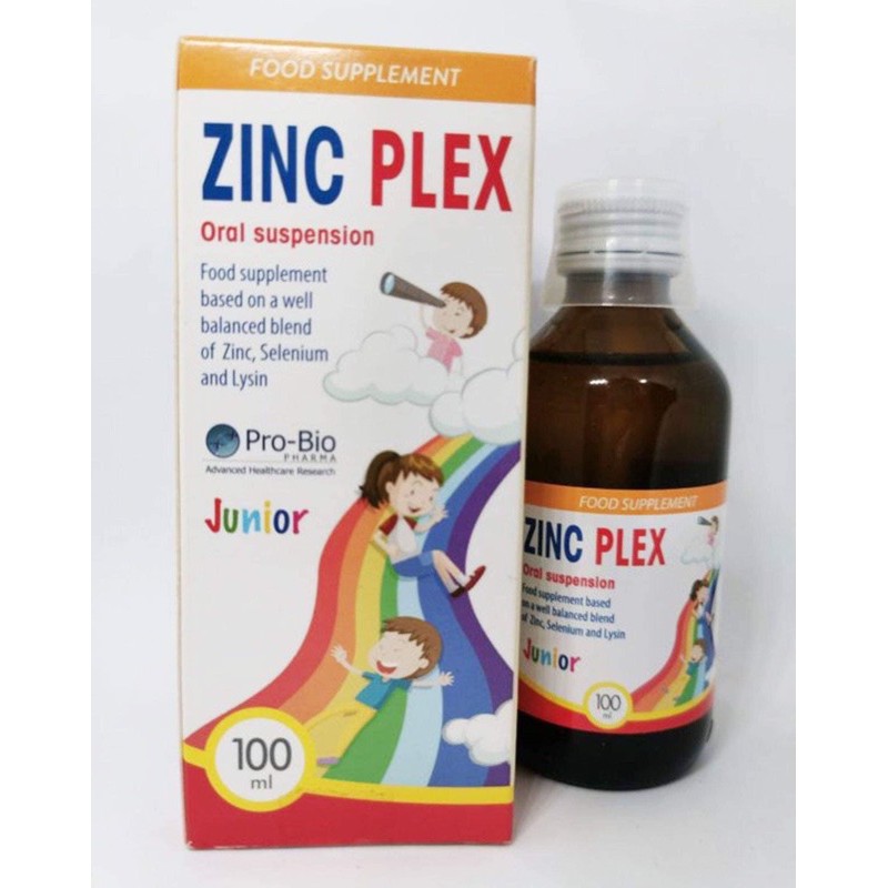 Siro ZinC Plex - Bổ sung Kẽm, Lysine, Selen giúp bé tăng đề kháng, ăn ngon - 100ml