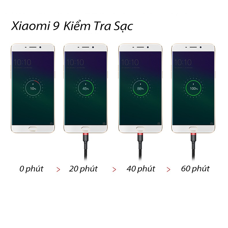 1m Cáp Sạc Micro Usb 2.4A Quick Charge ChoHuawei Samsung Xiaomi Redmi OPPO VIVO Realme