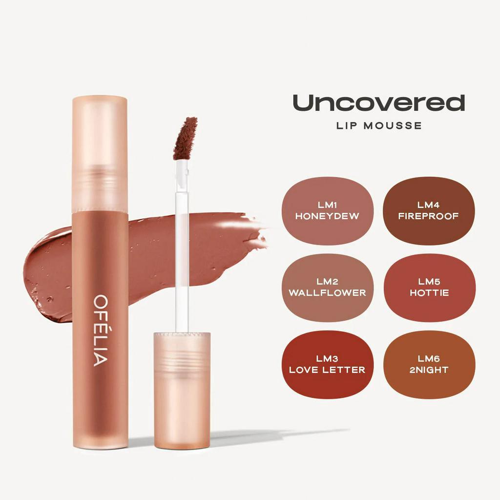 Son kem lì mịn OFÉLIA Uncovered Lip Mousse (4.3g)