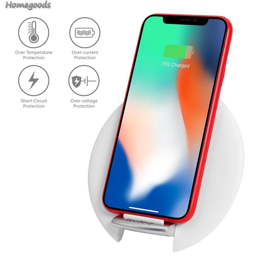 Bộ Sạc Không Dây Qi 5w / 7.5w / 10w Cho Xiaomi Iphone 8 8p X Xs Xr-Gods