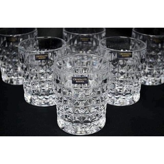 Set 6 cốc Bohemia Diamond 230ml (Dòng kim cương- Đỉnh cao của pha lê cao cấp)
