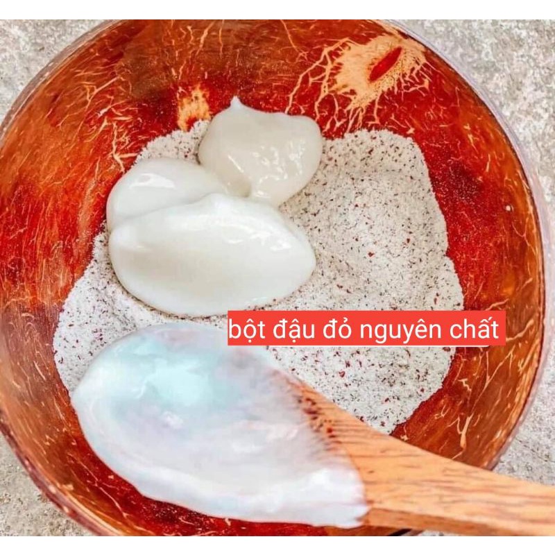 Bột đậu đỏ nguyên chất 100g dùng  đắp mặt & tắm  body