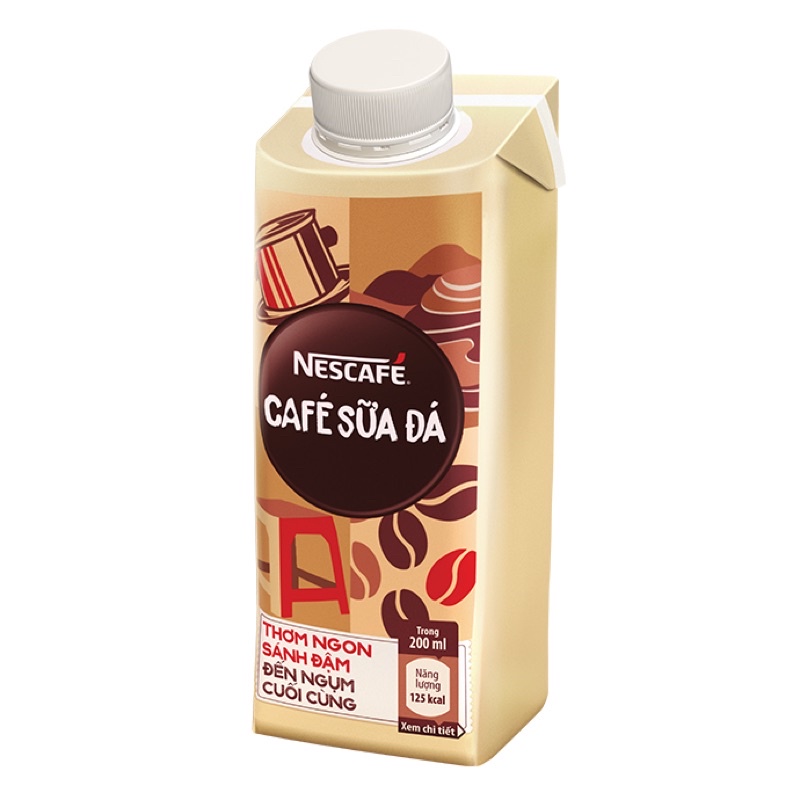Cà Phê Uống Liền Nescafe Cafe Sữa Đá ( 200ml / Hộp )