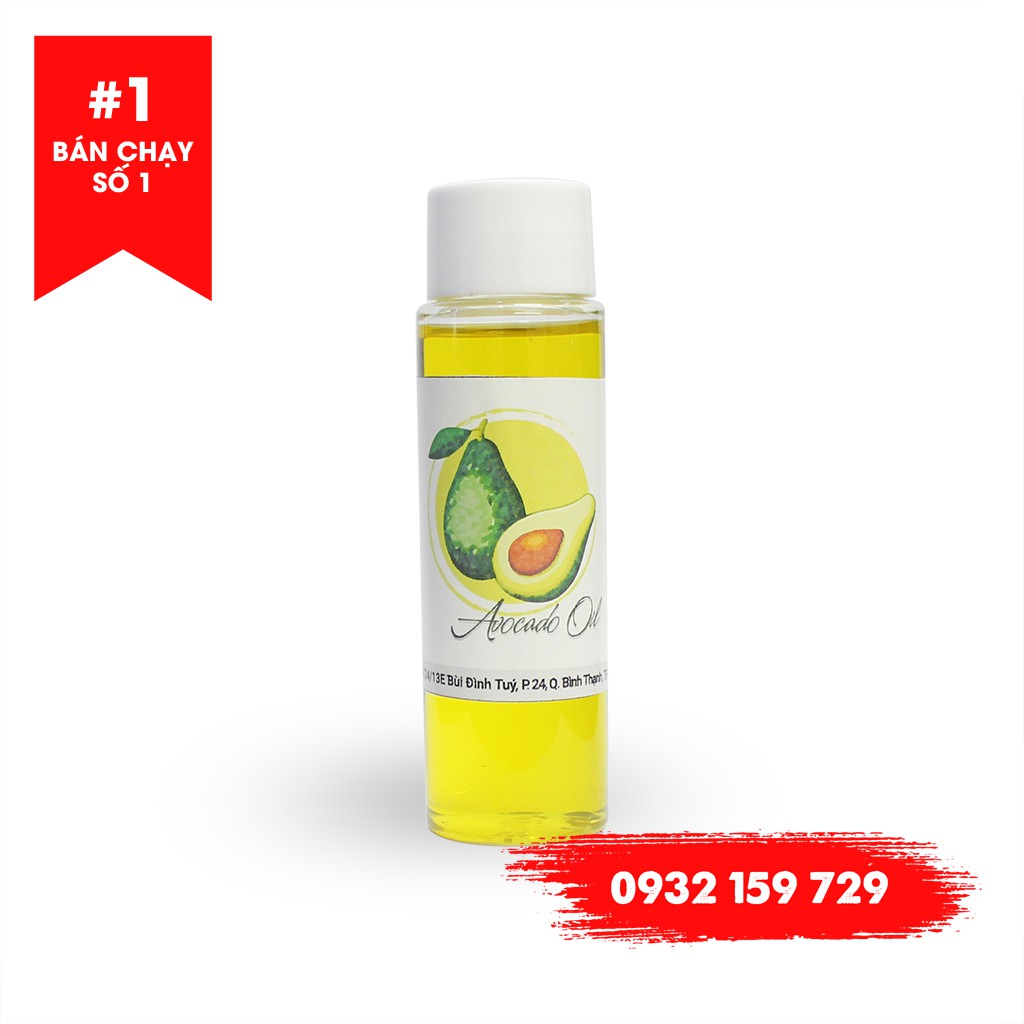 Dầu quả bơ (Avocado Oil)10ml/50ml - Nguyên liệu mỹ phẩm , Nguyên liệu làm son. Xuất Xứ : PHÁP