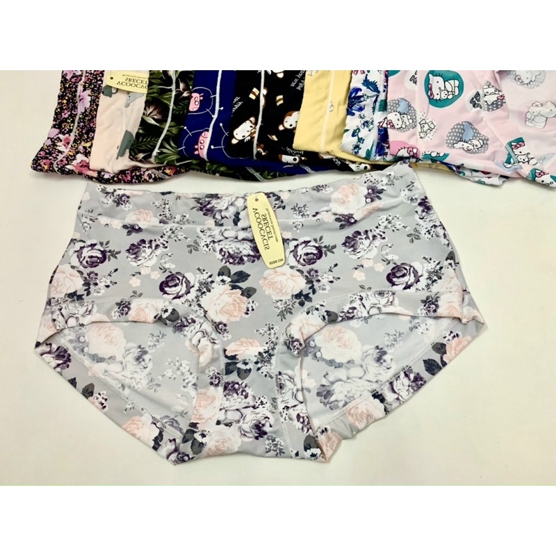 Quần lót Thun Lạnh Cạp Cao Họa Tiết Cute cao cấp siêu dễ thương F3
