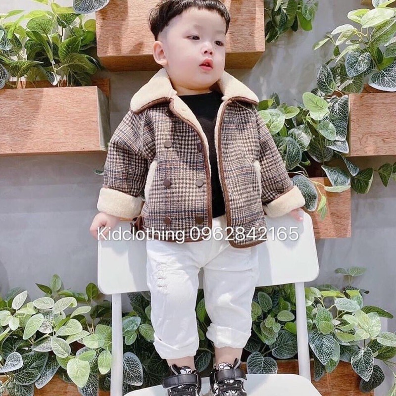 áo cổ lông cho bé