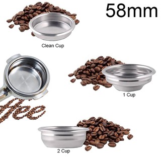 Máy Pha Cà Phê Espresso Chuyên Nghiệp Không Đáy 58MM Kèm 2 Cốc Lọc Và 1 Rổ Lọc