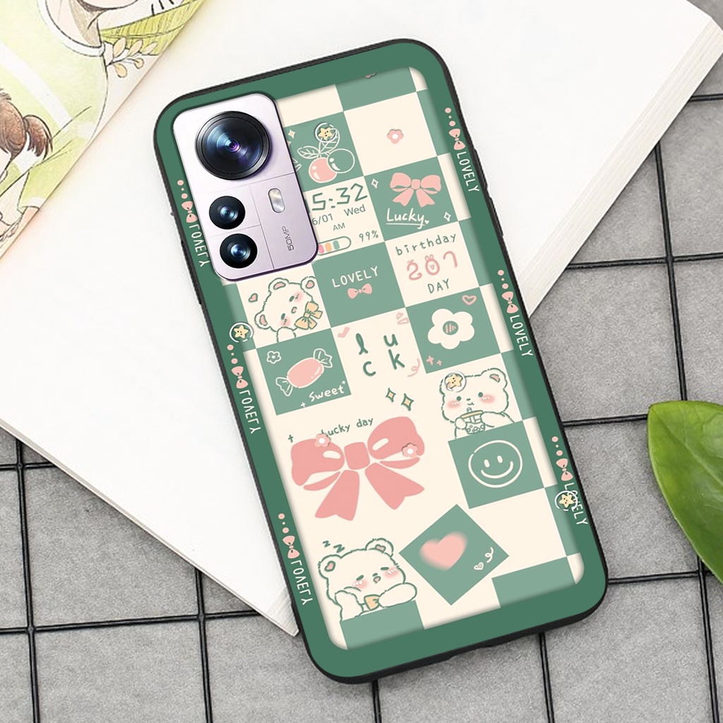Ốp lưng Xiaomi 12 in hình cao cấp mẫu kẻ caro,mikenbe@r siêu hot